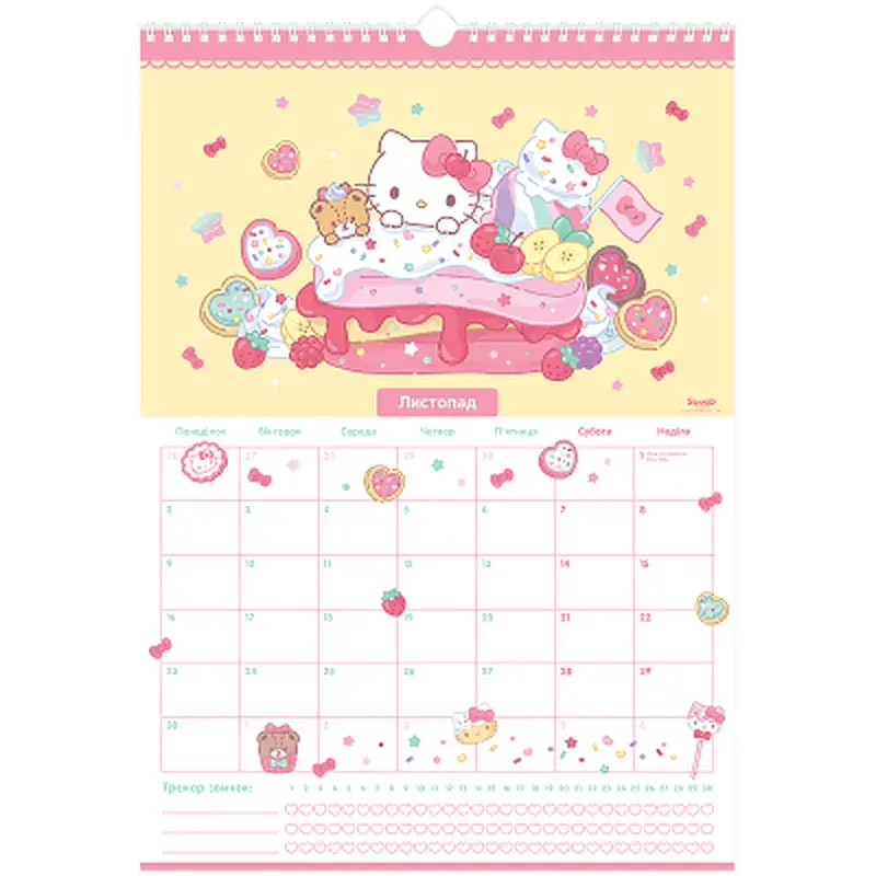 Календар Kite планер настінний Hello Kitty 2026 рік (HK26-440) - фото 12