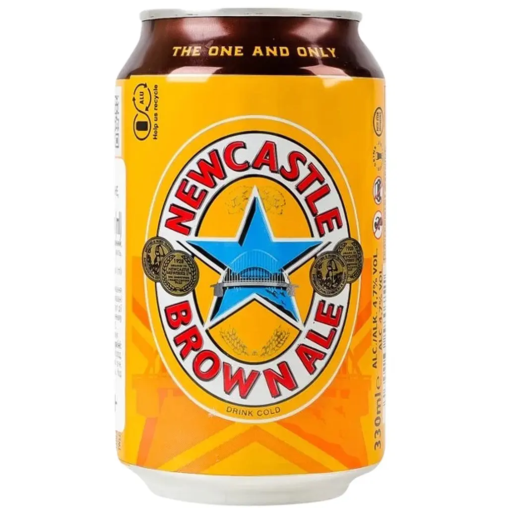 Пиво Newcastle Brown Ale напівтемне пастеризоване 4.7% 0.33 л з/б