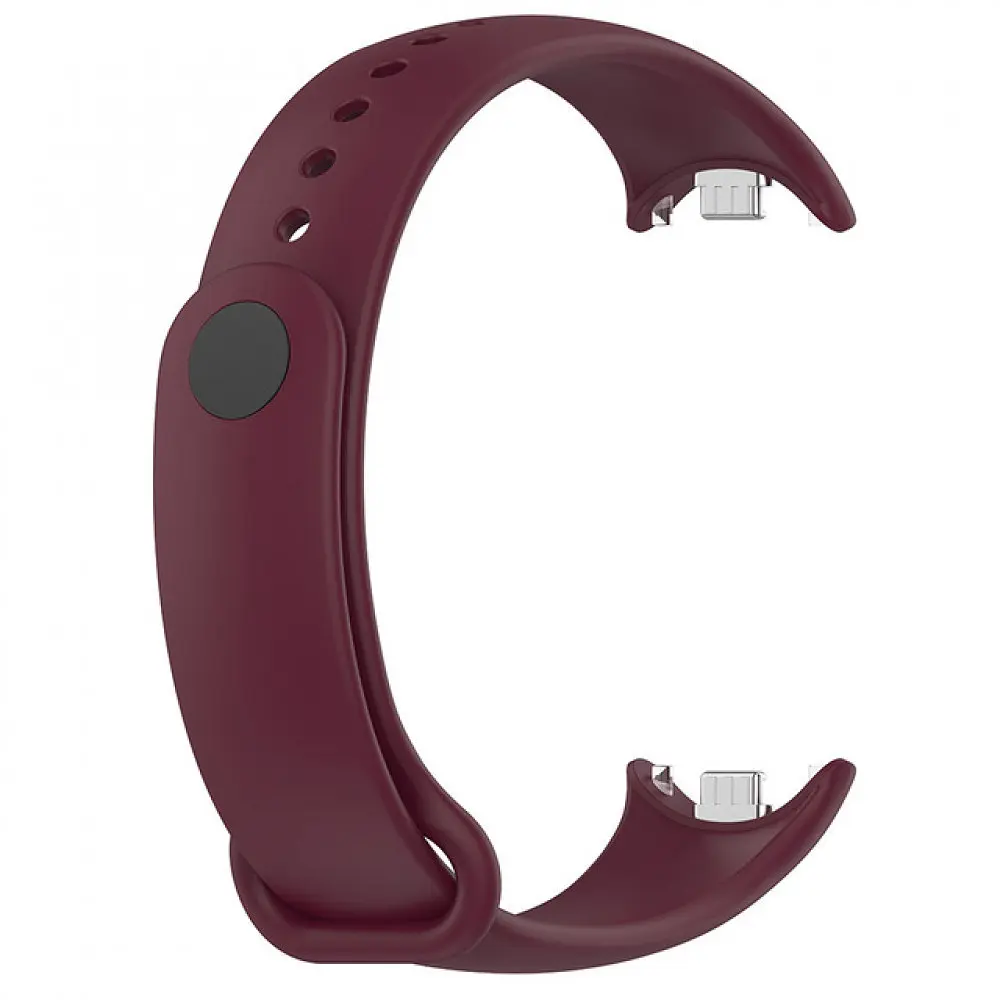 Ремінець для фітнес-браслета Lemfo для Xiaomi Mi Band 8 і 9 бордовий - фото 2