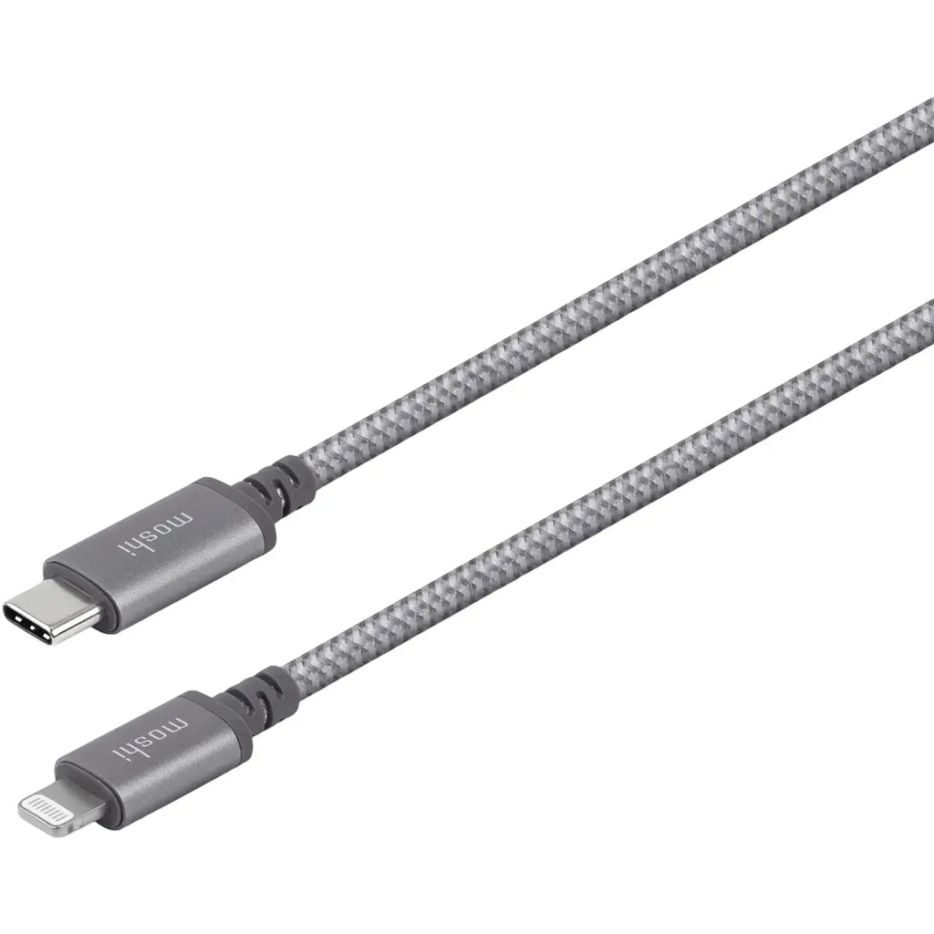 Кабель USB-C to Lightning Moshi Integra Cable Titanium Gray 1.2 м (99MO084041) - фото 2