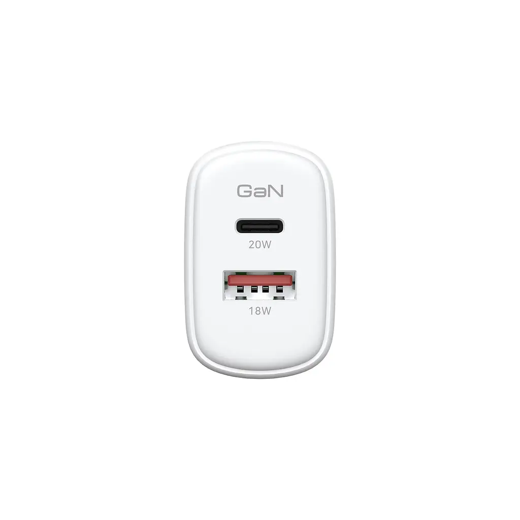 Зарядний пристрій Armorstandart Poweraze 20W GaN Type-C + USB-A White (ARM87066) - фото 4