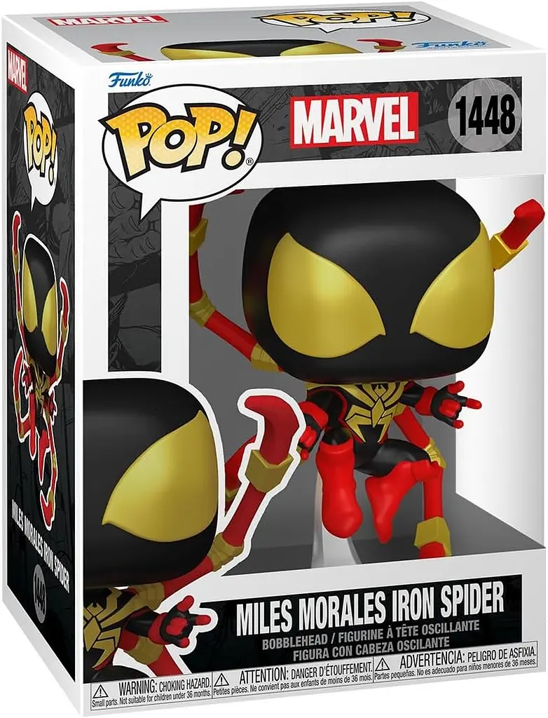 Фигурка Funko Pop Marvel Майлз Моралес Железный Человек-паук Marvel Miles Morales Iron Spider 10 см FP M MM 1448 - фото 2