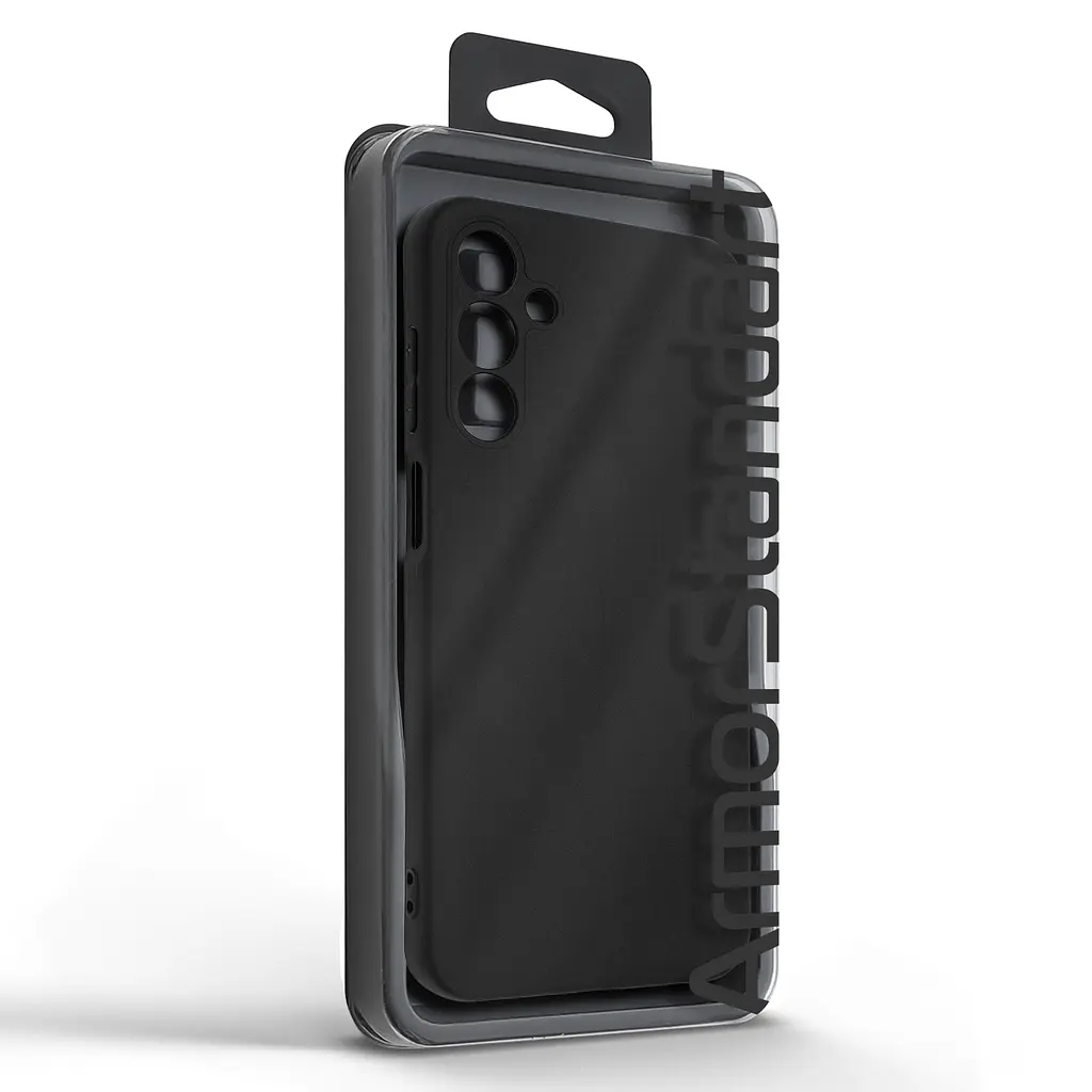 Чехол-накладка для смартфона Samsung Galaxy M15 5G (M156) противоударный, силиконовый, термополиуретановый (ТПУ), с защитой камеры и корпуса, черный, защита всего корпуса, ArmorStandart (ARM74372) - фото 5