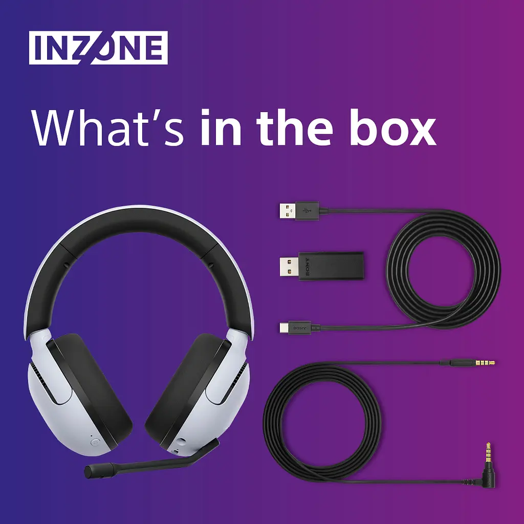 Гарнитура Sony игровая Over-ear INZONE H5 Wireless Mic (WHG500W.CE7) - фото 2