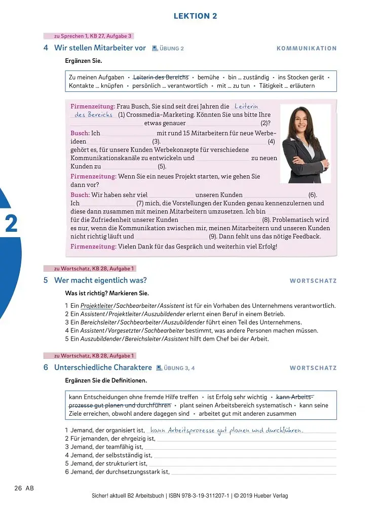 Sicher! aktuell B2 Arbeitsbuch mit MP3-CD - фото 3