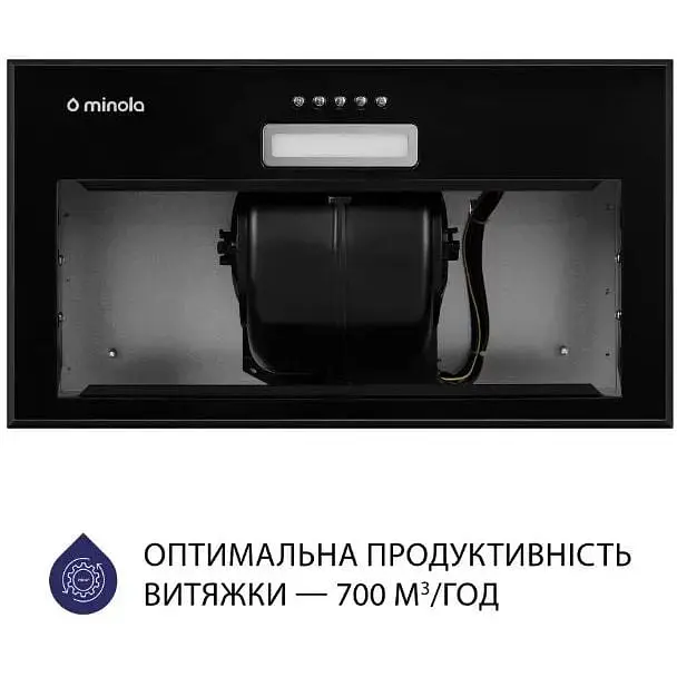 Витяжка вбудована Minola HBI 5214 BL 700 LED - фото 4