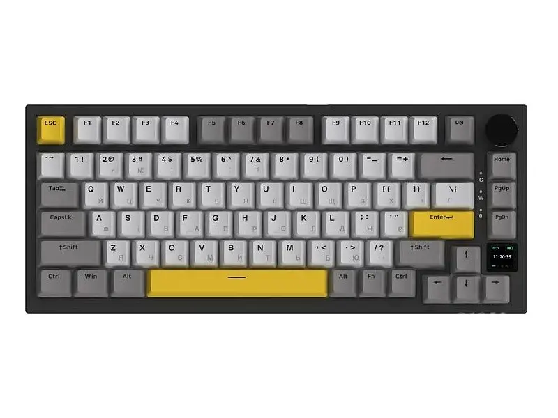 Клавіатура Ajazz AK820 Pro Flying Fish Switch Black (AK820PRO-FF-BGY)