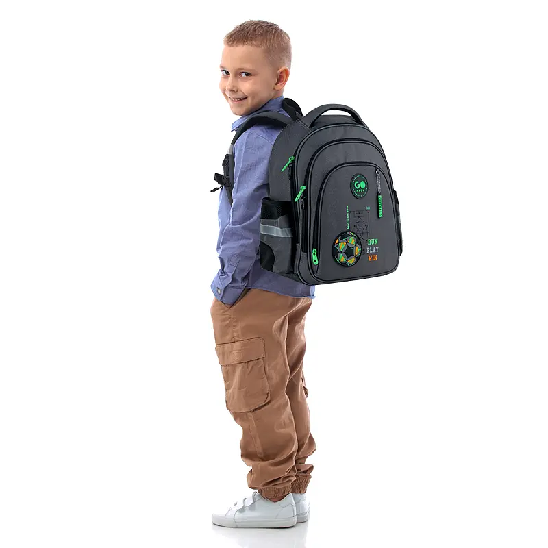 Рюкзак GoPack Education 2606S Run Play Win Темно-сірий (GO26-2606S-4) - фото 16