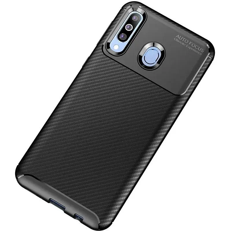 Чехол-накладка Toto TPU Carbon Fiber 1.5 mm Case Samsung Galaxy A40s/M30 Black - фото 3