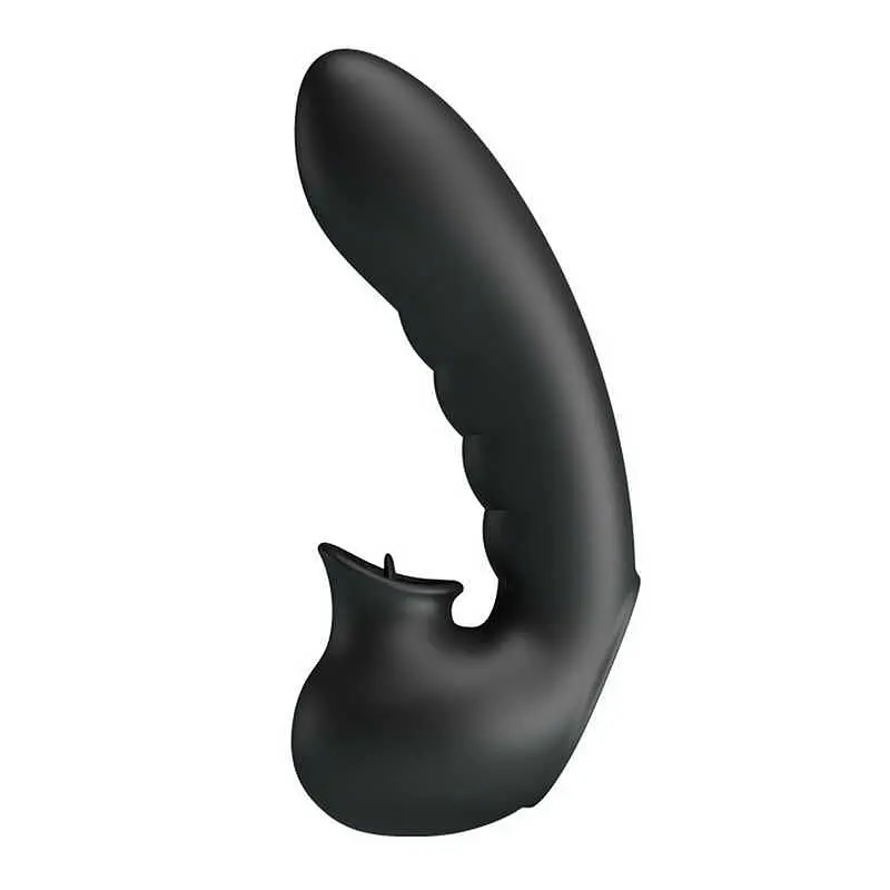 Вибронасадка на палец Lybaile Pretty Love Hobgoblin Finger Vibrator Black, 12.5х2.7 см (чёрный)