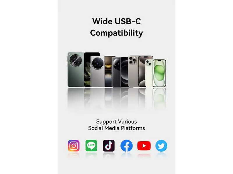 Мікрофонна радіосистема для смартфона Vention USB-C 2-Pack Wireless Lavalier with Charging Case (NCAB0) - фото 5