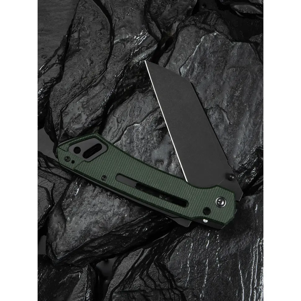 Ніж складаний тактичний Civivi Buster FG, (10.7 см) Nitro-V / Micarta темно-зелений - фото 12