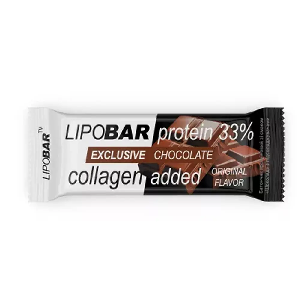 Протеїновий батончик, Lipobar Exclusive — 50 г Chocolate