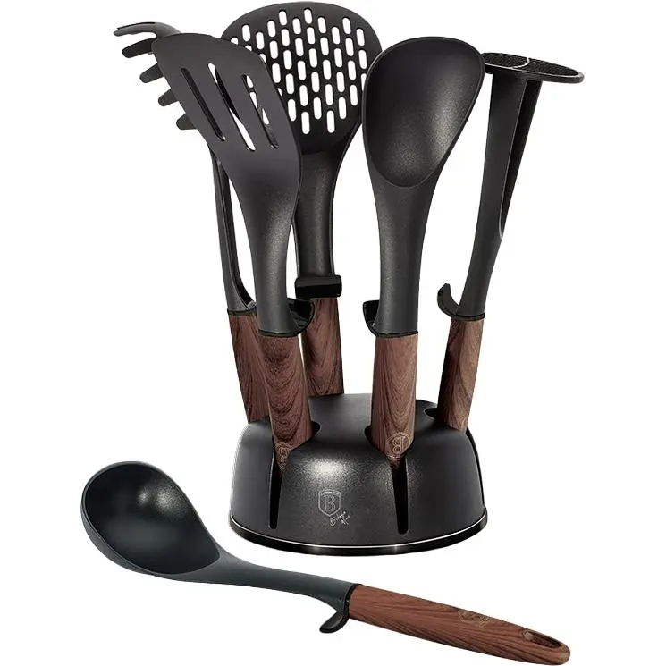 Набір кухонних приладів Berlinger Haus Ebony Rosewood Collection, чорний з коричневим (BH 6229N) - фото 2
