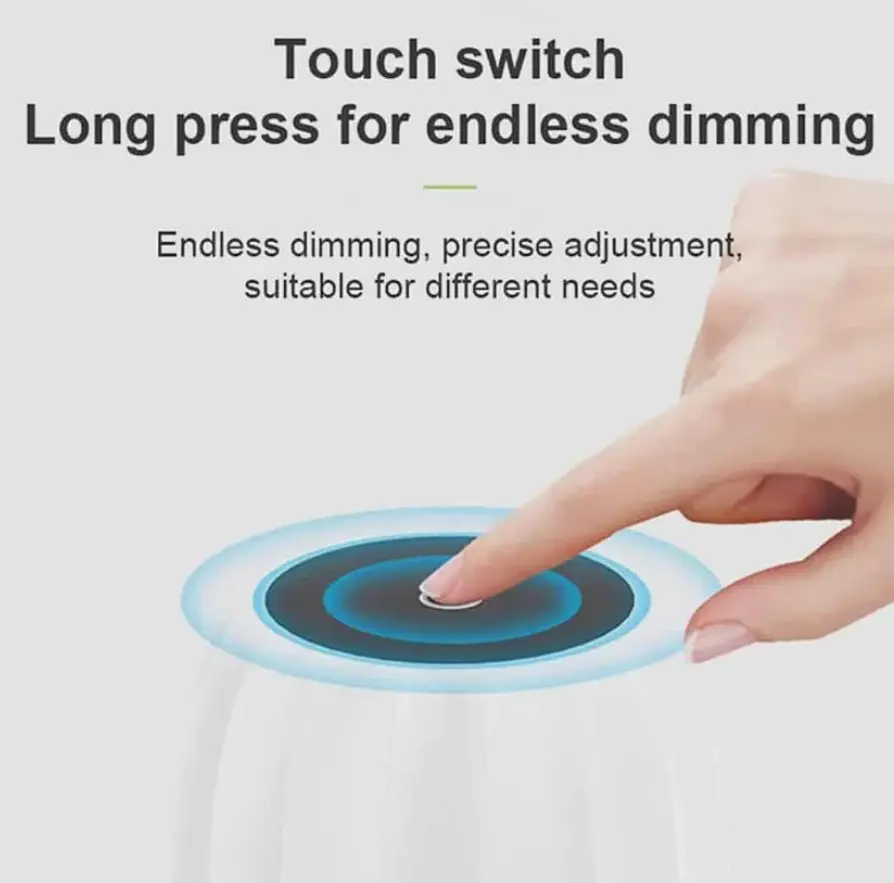 Бездротова сенсорна лампа настільна ZJ329C з регулюванням яскравості - фото 6