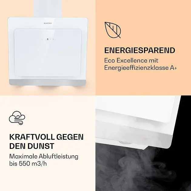 Вытяжка Klarstein Aurora Eco 60 см (10039928) - фото 3