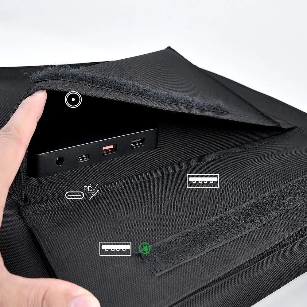 Портативна сонячна панель Choetech Portable Solar Charger SC007 (80W) [75956] - фото 4
