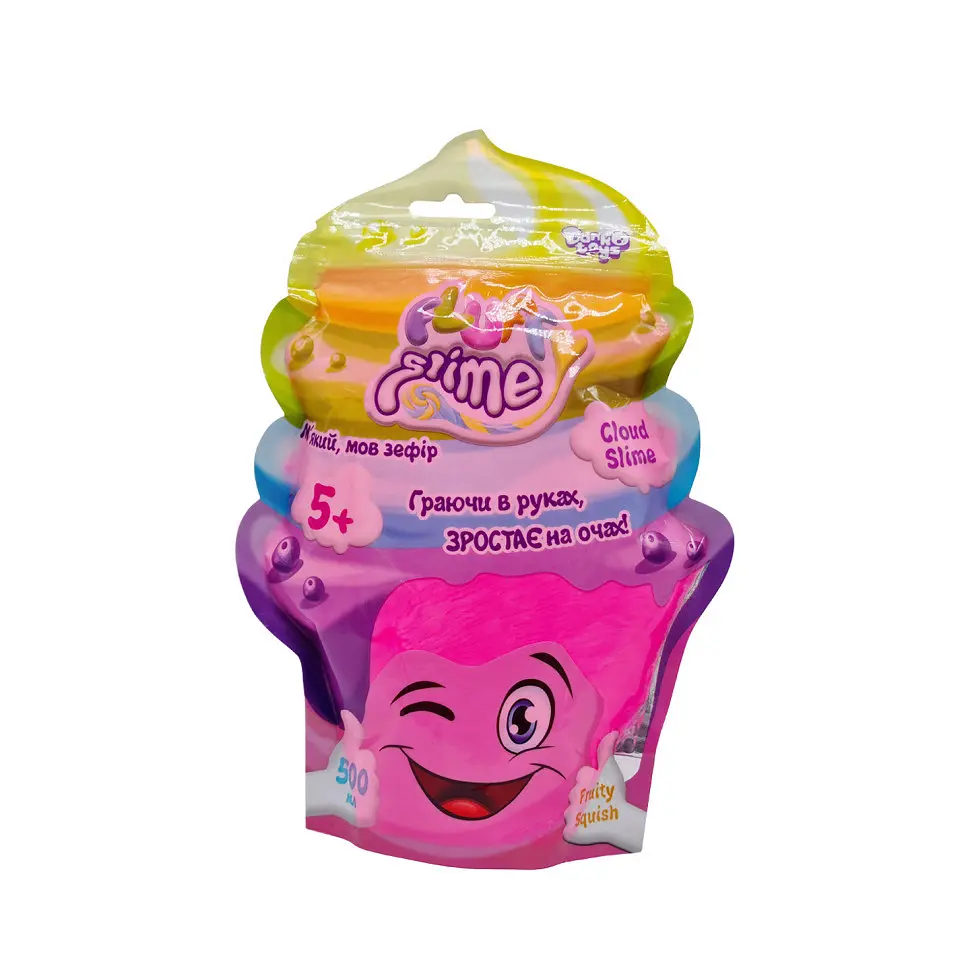 В'язка маса "Fluffy Slime" FLS-02-01U упаковка 500 мл Рожевий