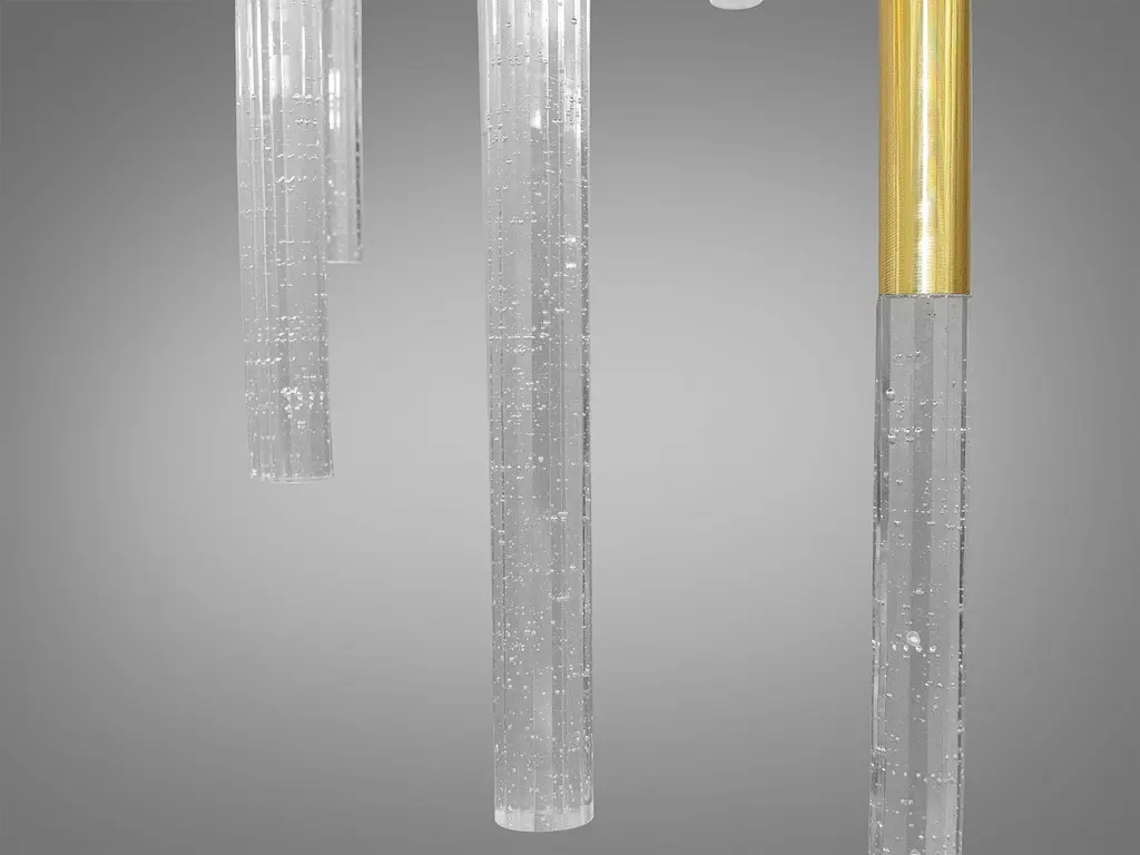 Люстра стельова LED Diasha 3007/8G, 24W, 8 ламп, золото, IP20, для коридору та вітальні - фото 4