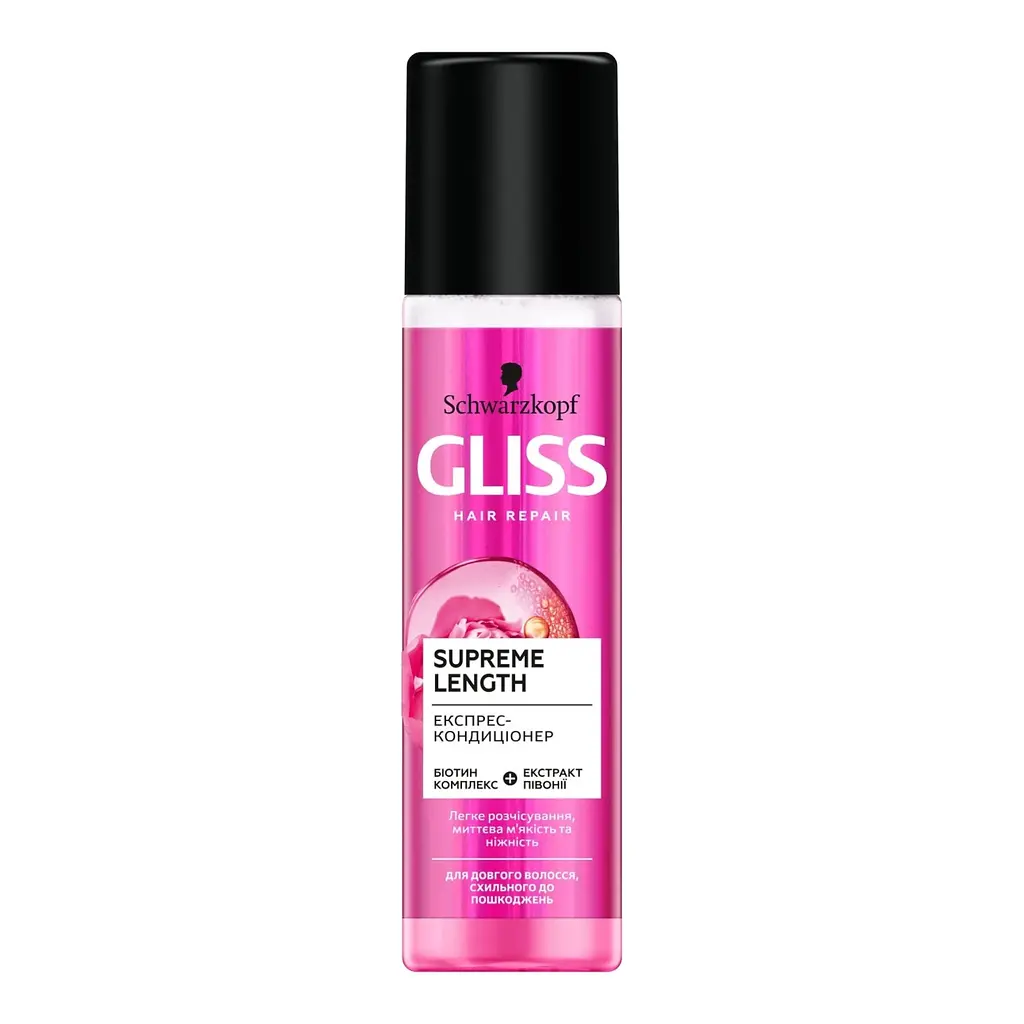 Експрес-кондиціонер Gliss Supreme Length для довгого волосся схильного до пошкоджень 200 мл - фото 3
