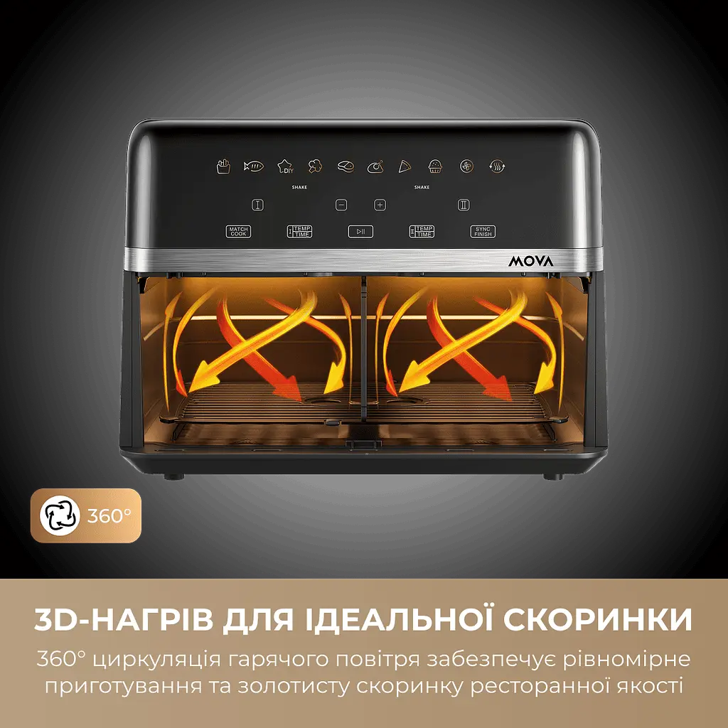 Мультипіч MOVA AeroChef FD20s Pro Black - фото 4