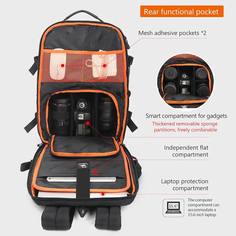 Рюкзак Tigernu T-B9235 15.6" Black (T-B9235Black) - фото 9