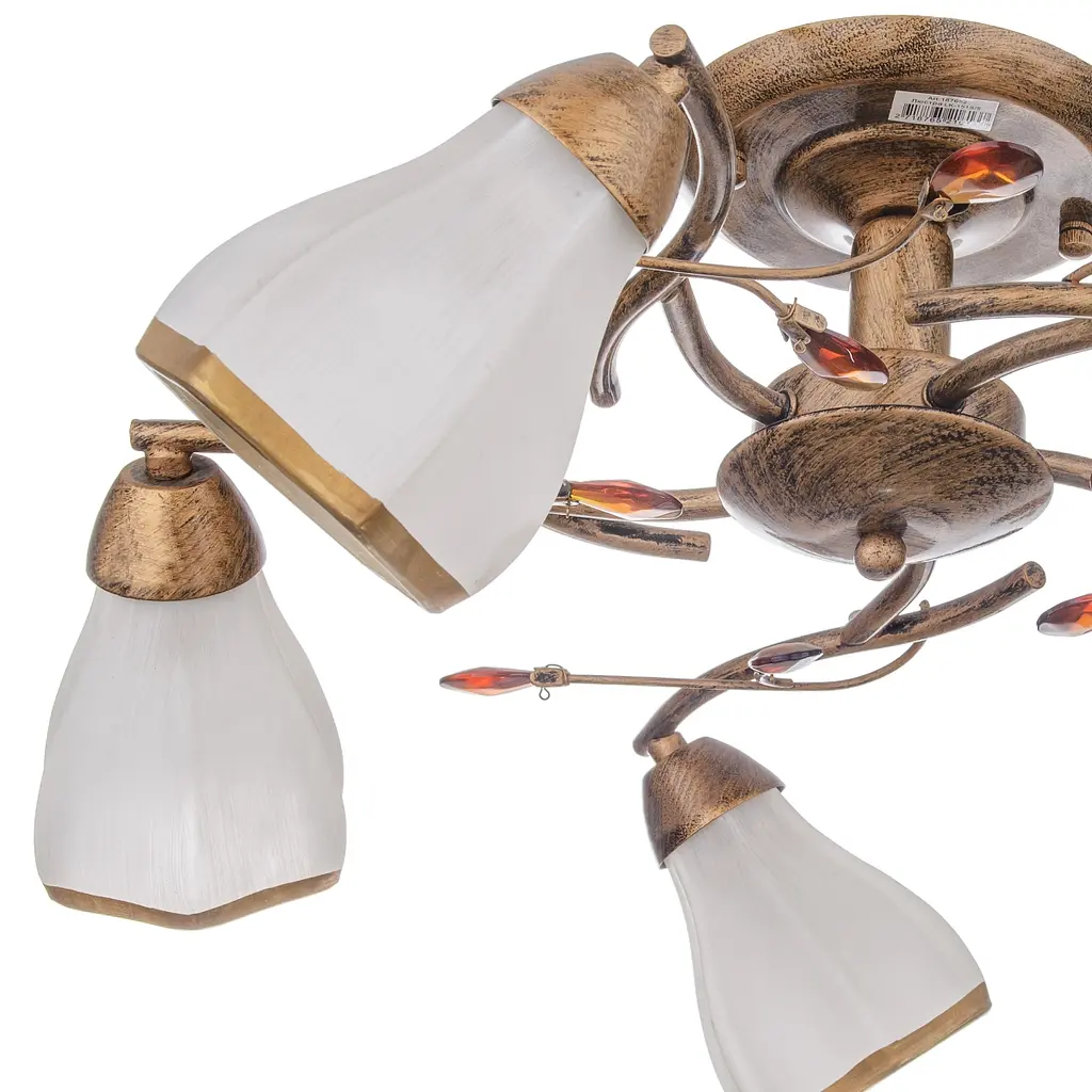 Люстра потолочная Brille флористика E14 60W BR (LK-151S/5) - фото 3