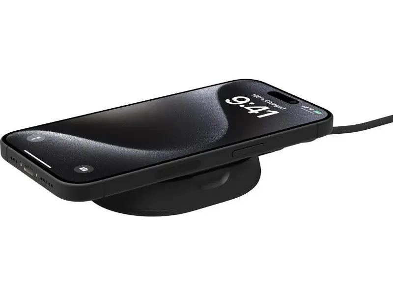 Бездротовий зарядний пристрій Belkin 15 Вт Magnetic Stand Qi2 Black (WIA008vfBK) - фото 4