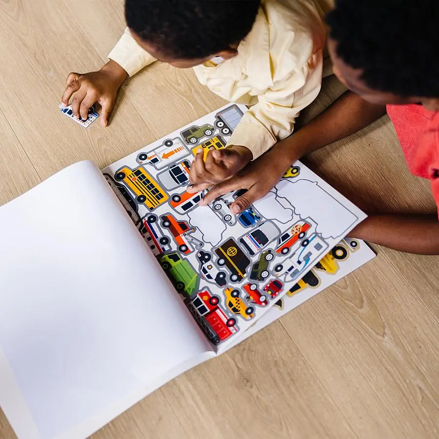 Набір багаторазових наліпок Melissa & Doug Транспорт (SM93209/6812) - фото 5