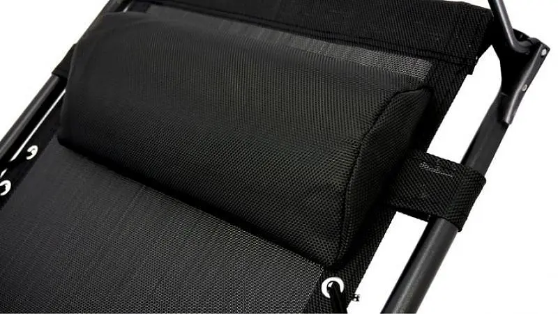 Шезлонг GardenLine Relax Black до 130 кг.! - фото 6