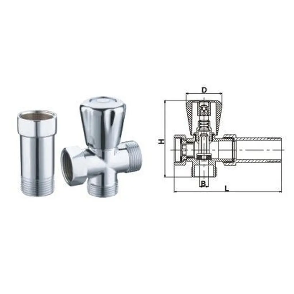 Кран вентильний для пральної машини Selba 3/4″x3/4″x3/4″ з подовжувачем A7250 000000709 - фото 6