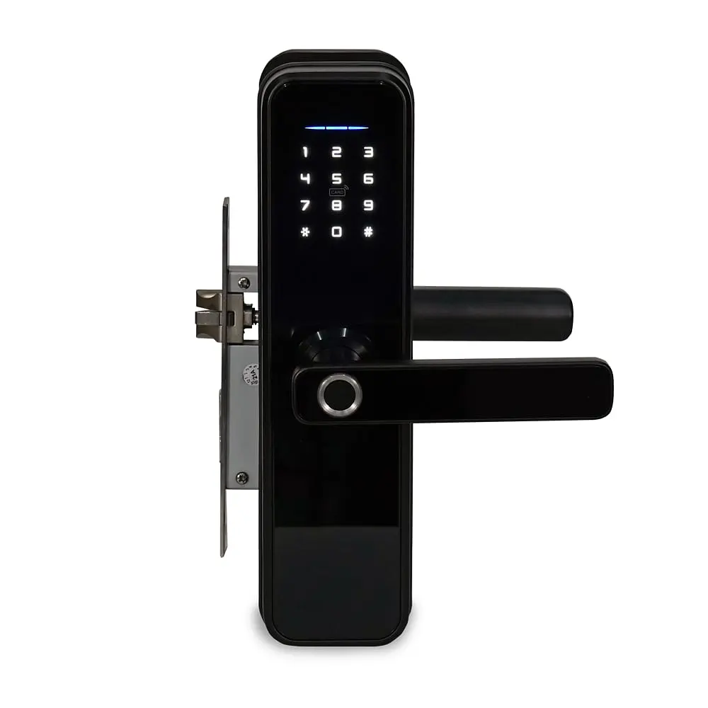 Замок біометричний автономний Trinix TRL-5305BTF Black з Bluetooth, зчитувачем відбитків пальців і карт Mifare (65-00063)