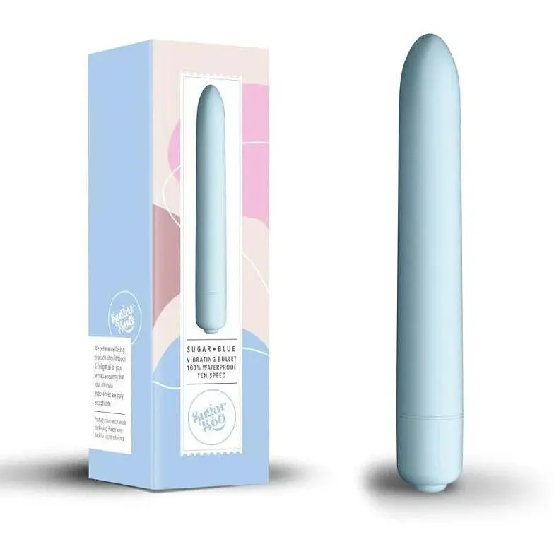 Минивибратор SugarBoo Sugar Blue 10 уровней интенсивности - фото 4
