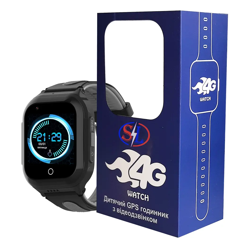 Дитячий GPS годинник SparkLine SL-10M Android 8.1 Black (sl10m) - фото 4