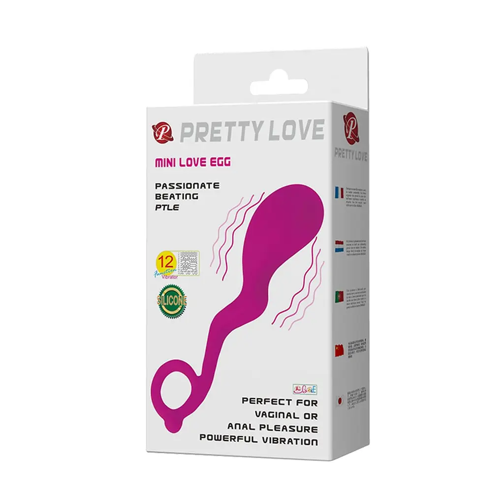 Виброяйцо Pretty Love Mini Love Egg 15 см фиолетовый - фото 8