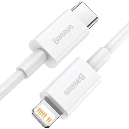 Кабель Baseus Superior Series Fast Charging Data Cable Type-C to iP PD 20W 0.25m White - фото 2
