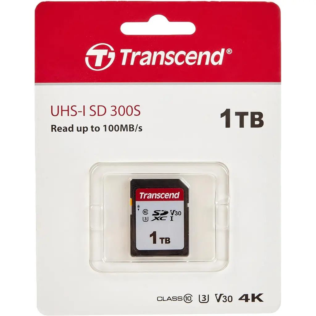 Карта пам'яті Transcend SDXC 300S 1TB UHS-I U3 Class 10 V30 (TS1TSDC300S) [112850] - фото 4