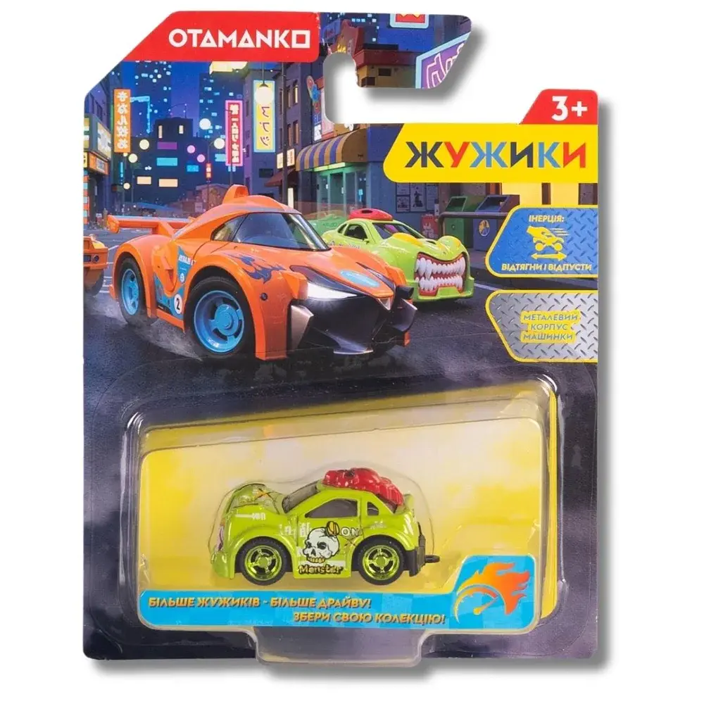 Машинка OTAMANKO Жужики Зубастики Зелений - фото 5