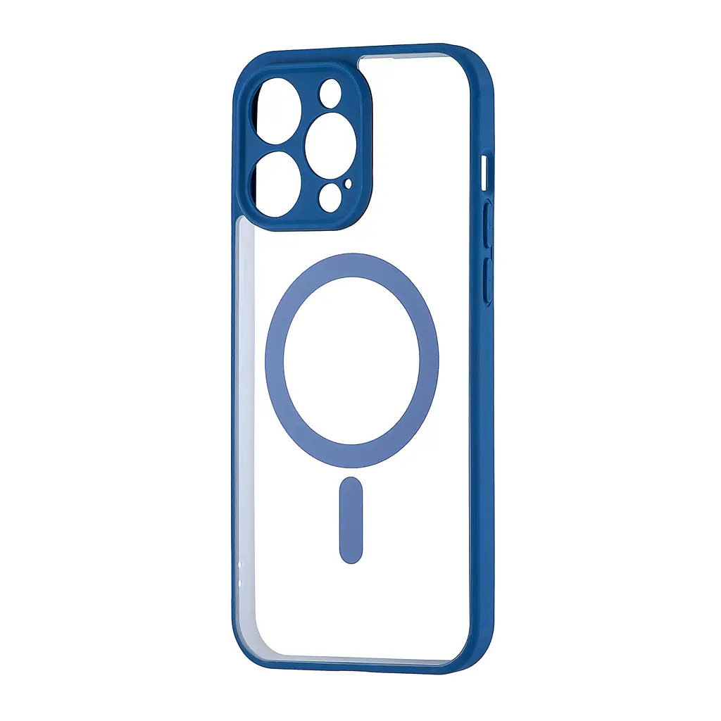 Чохол Color Edge with MagSafe (Protected Camera) iPhone 15 Pro Max Navy Blue