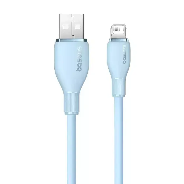 Кабель Baseus Pudding Series Fast Charging Cable USB to Lightning 2.4A 2m 2m P10355700311-01 Blue - фото 2