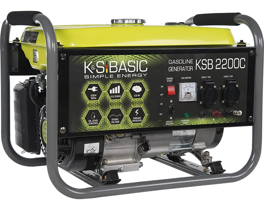 Генератор бензиновий Konner&Sohnen Basic 2/2.2 кВт KSB 2200C - фото 2