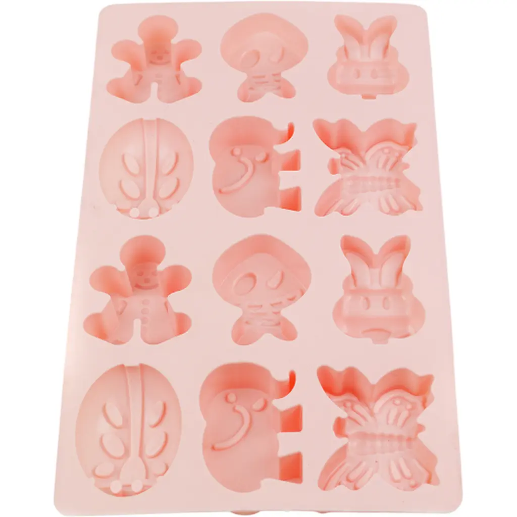 Форма силиконовая Mys Silicone Звери 12 отделов 19.5х34х4 см в ассортименте (45098) - фото 3