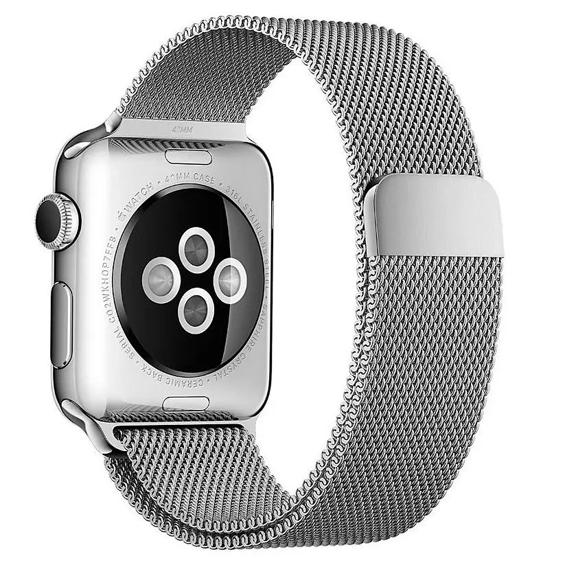 Ремінець Milanese Loop Strap для Apple Watch 38/40mm Silver