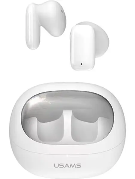 Бездротова стерео гарнітура Usams US-TD22 TWS Earbuds - TD Series BT5.3, 30mAh, 230mAh, 4h, white - фото 2