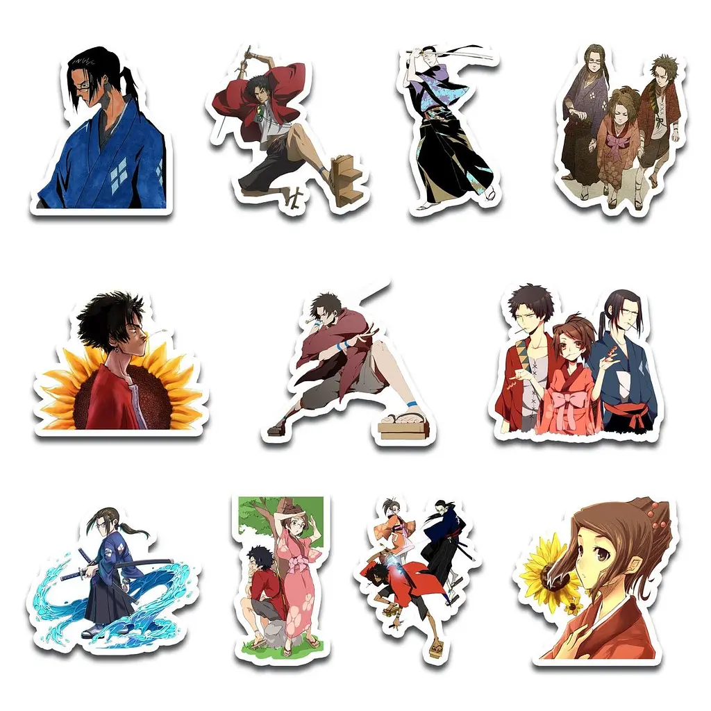 Стікерпак GeekLand Samurai Champloo 45 штук (SP SH 01) - фото 2