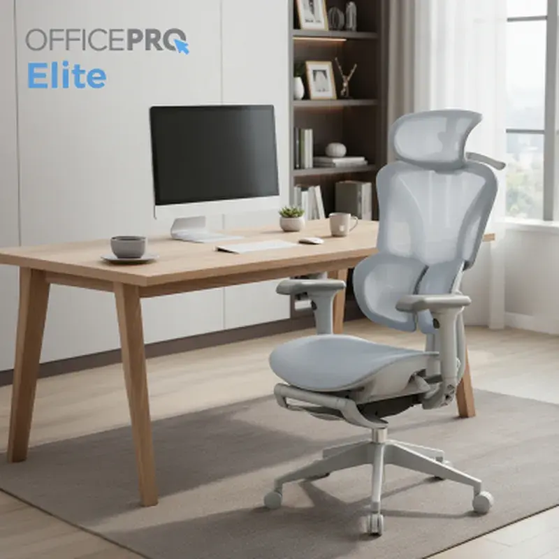 Офисное кресло OfficePro Elite OC950GLB Gray/Light Blue (OC950GLB) - фото 9