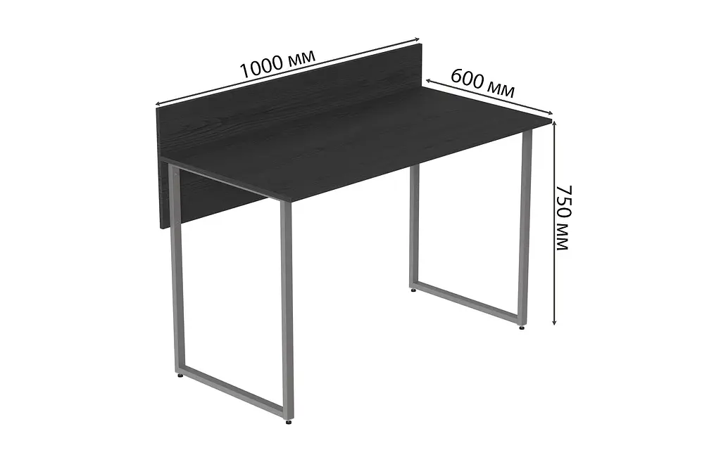 Комп'ютерний стіл Скай 75x100x60 сірий ДСП Сосна Кембра 32мм FRD-101540 - фото 4