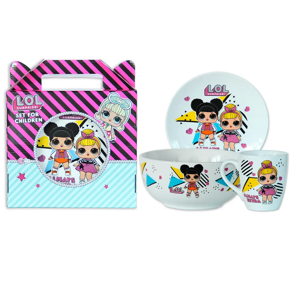 Набір порцеляновий L.O.L.Surprise! Totally awesome 3 предмети (76001100) - фото 2