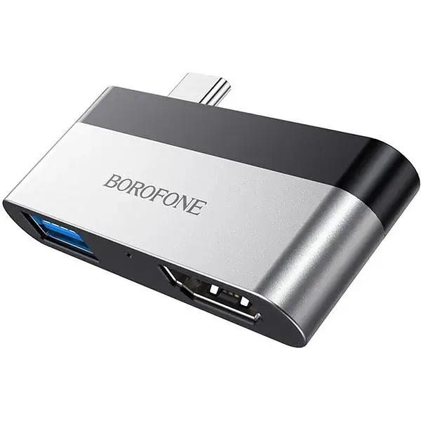 Перехідник Borofone DH2 Type-C to HDMI+USB3.0 - фото 3