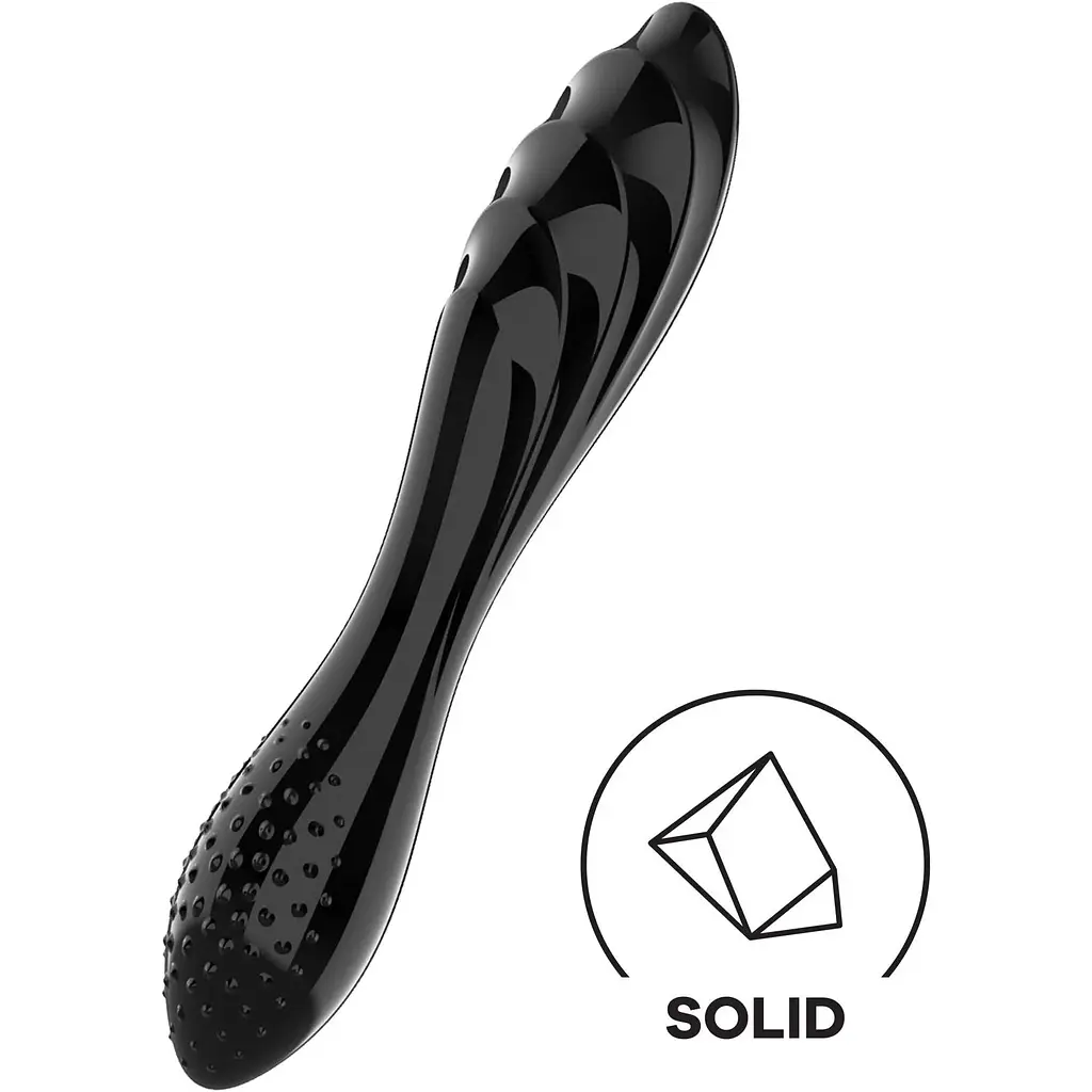 Скляний дилдо Satisfyer Dazzling Crystal 1 (Black) - фото 3